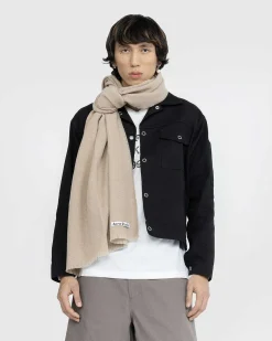 Uld Frynse Torklaede Oversized Havregryn Melange