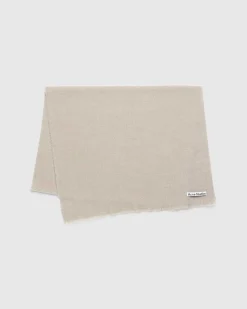 Uld Frynse Torklaede Oversized Havregryn Melange