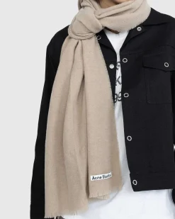 Uld Frynse Torklaede Oversized Havregryn Melange