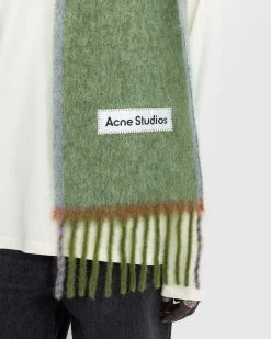 Uld Mohair Torklaede Graesgron