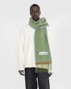 Uld Mohair Torklaede Graesgron