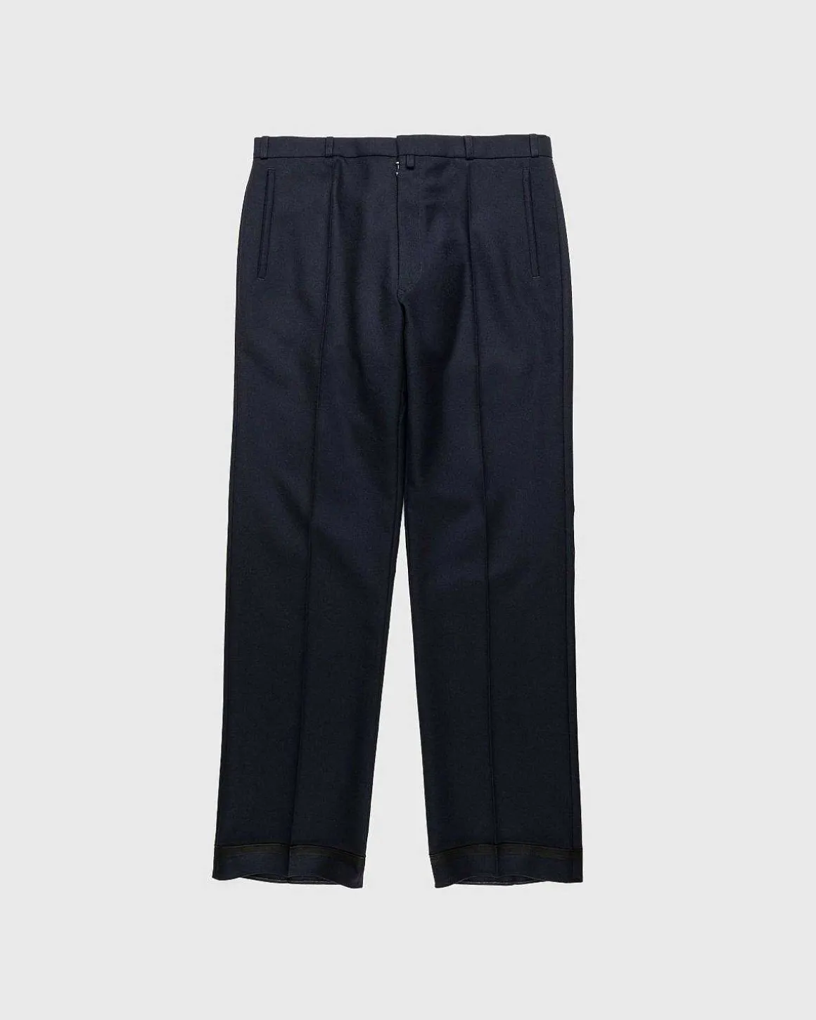 Uld Twill Bukser Navy