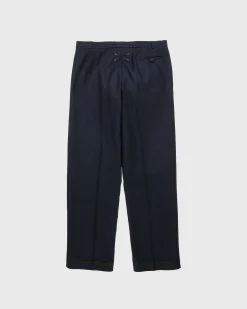 Uld Twill Bukser Navy
