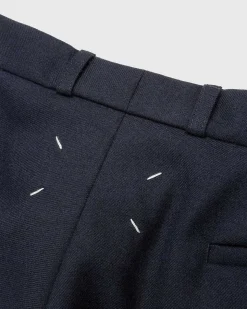 Uld Twill Bukser Navy
