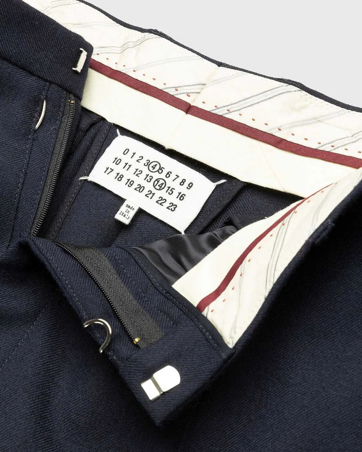 Uld Twill Bukser Navy