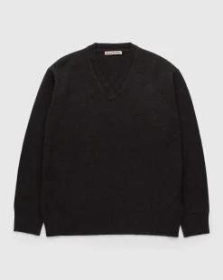 Uld V-Hals Sweater Brun
