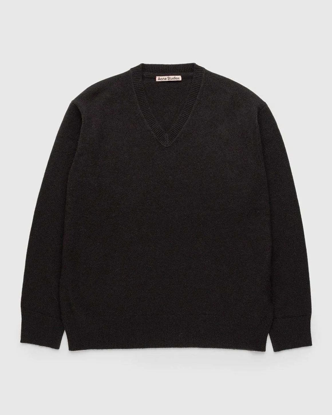 Uld V-Hals Sweater Brun