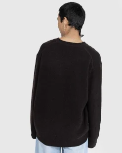 Uld V-Hals Sweater Brun