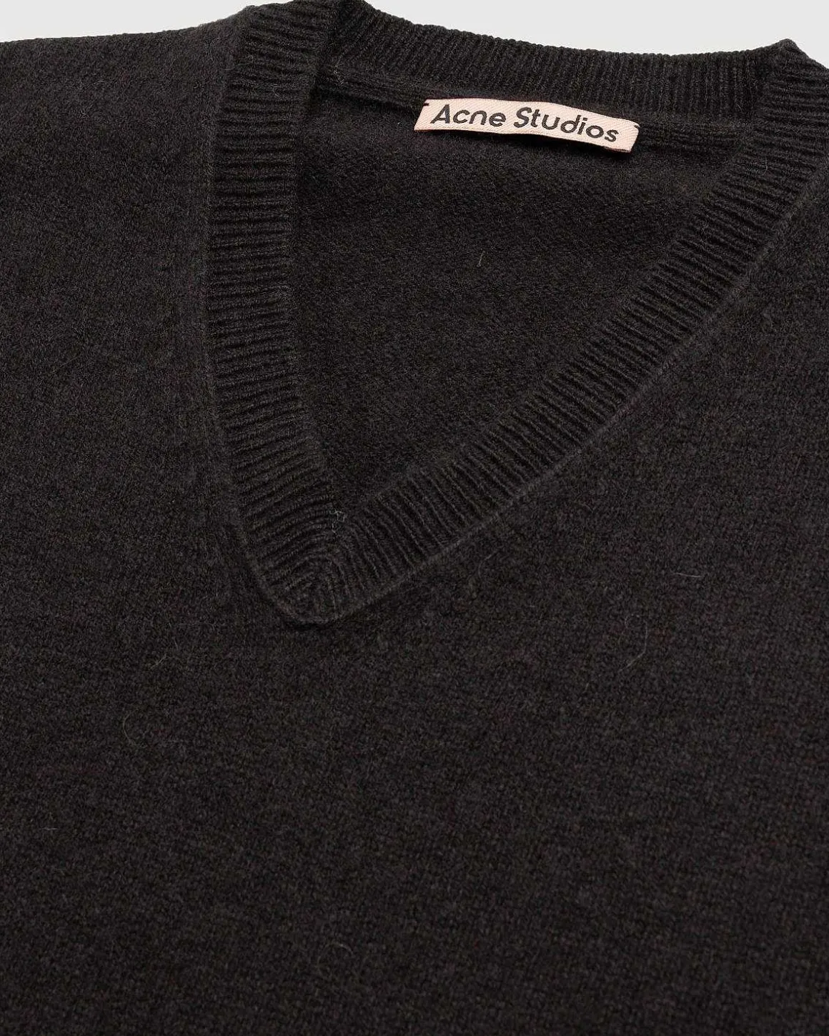 Uld V-Hals Sweater Brun
