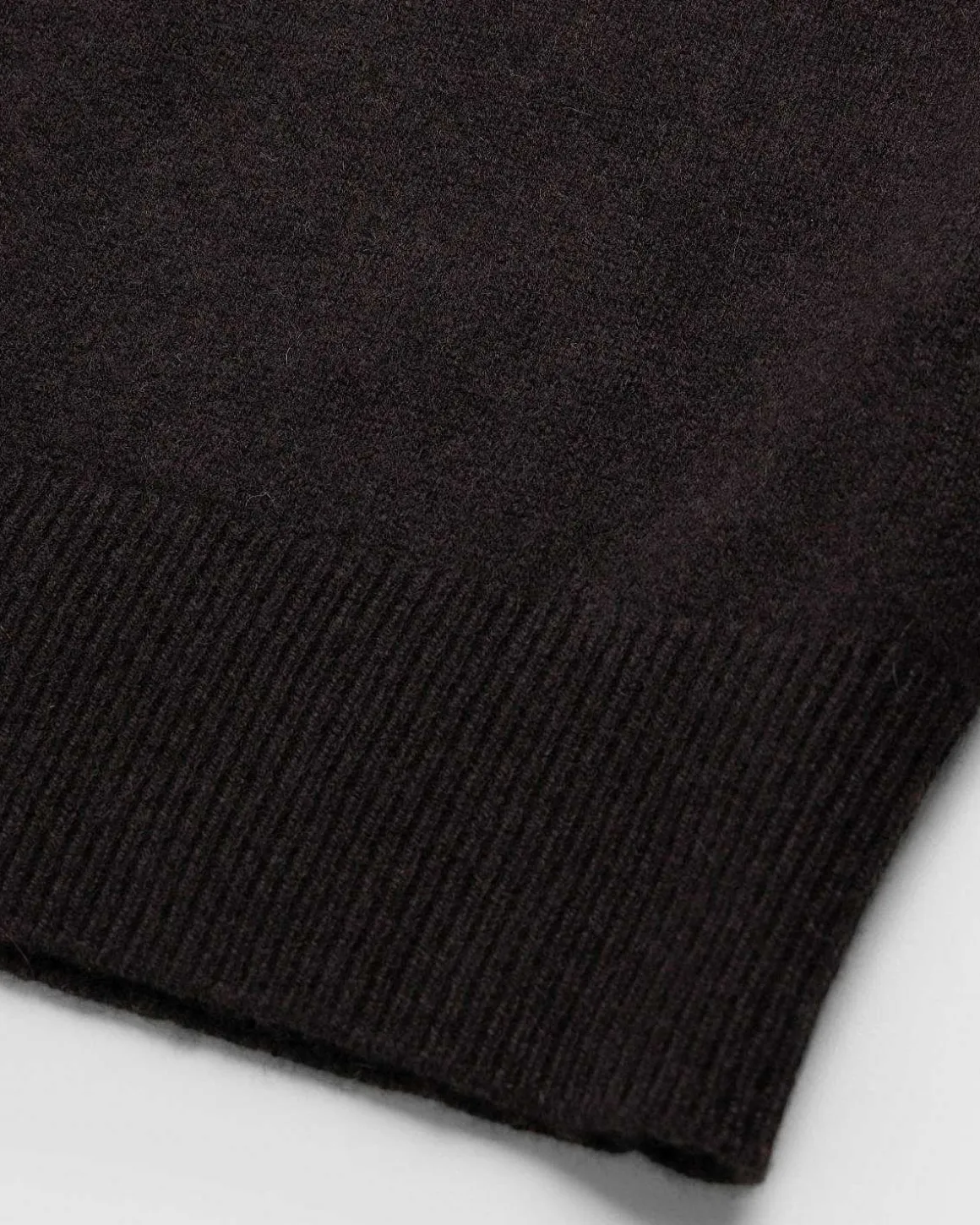 Uld V-Hals Sweater Brun