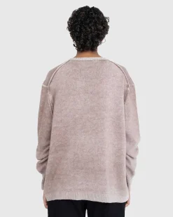Uld V-Hals Sweater Brun