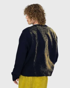 Uld V-Hals Sweater Navy