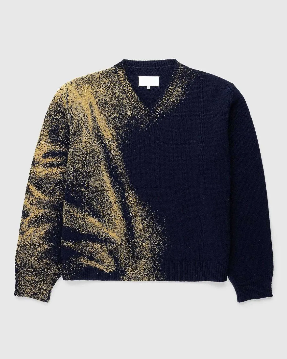 Uld V-Hals Sweater Navy
