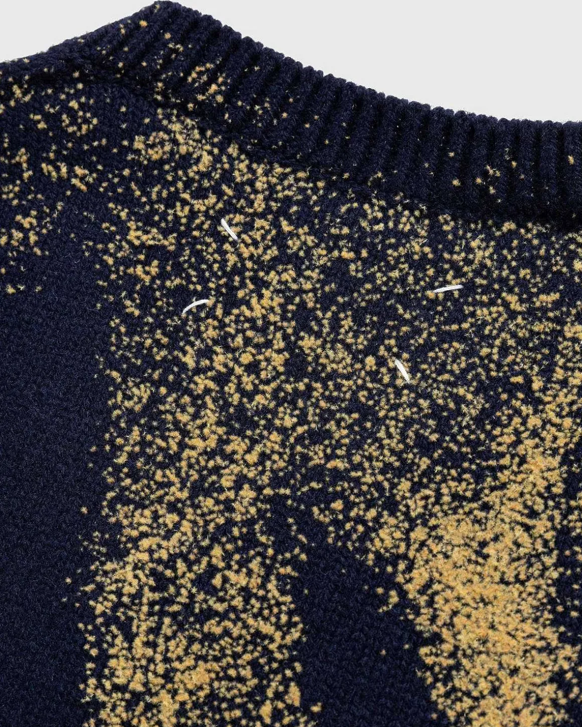 Uld V-Hals Sweater Navy