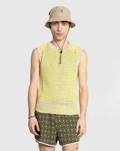 Unity Sweater Vest Lime/Beige