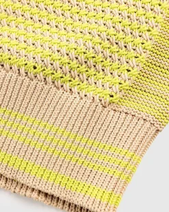 Unity Sweater Vest Lime/Beige