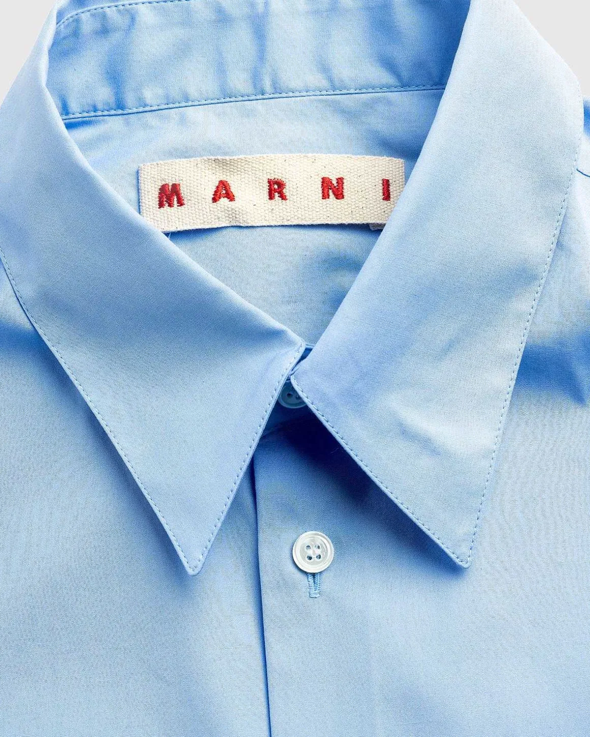 Vaevet Button-Down Skjorte Iris Blue