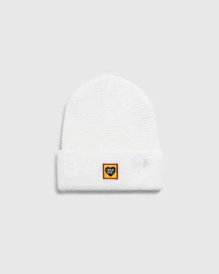 Vaffelbeanie Hvid
