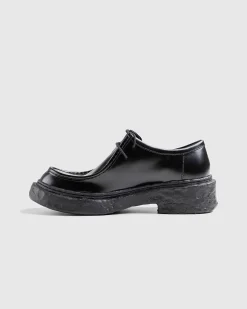Vamonos Laeder Wallabee Sko Sort