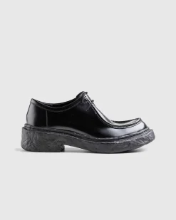 Vamonos Laeder Wallabee Sko Sort