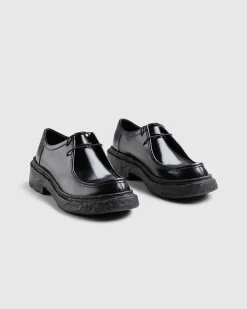 Vamonos Laeder Wallabee Sko Sort