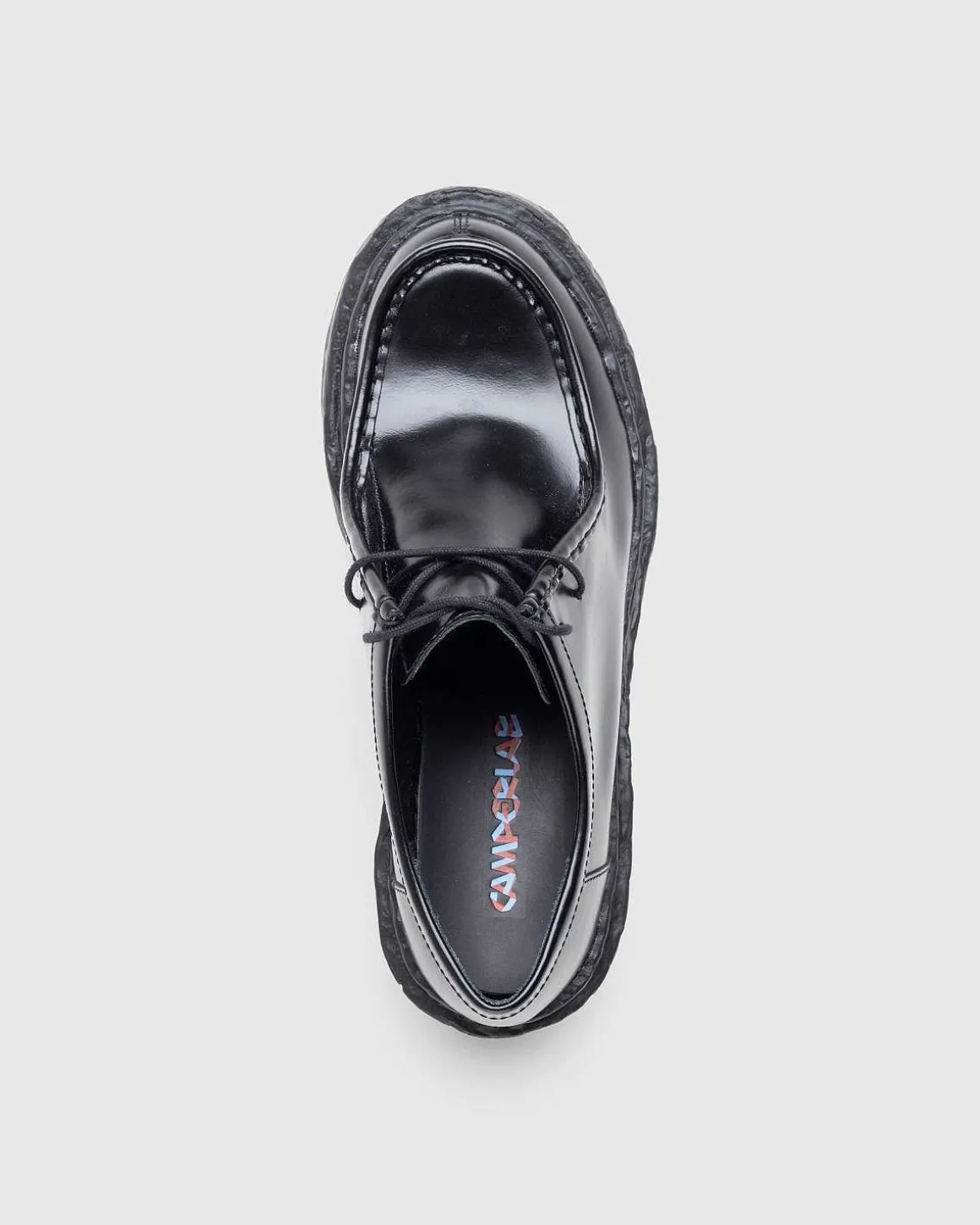 Vamonos Laeder Wallabee Sko Sort