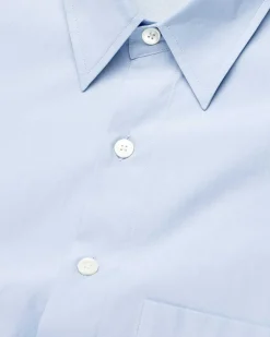 Vasket Finx Twill Big Shirt Sax Blue