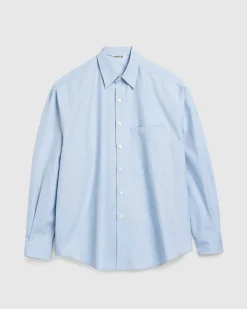 Vasket Finx Twill Big Shirt Sax Blue