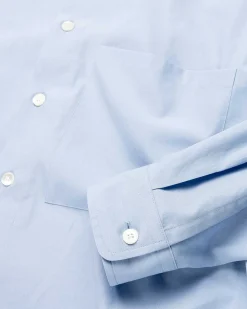 Vasket Finx Twill Big Shirt Sax Blue