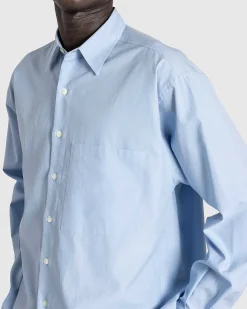 Vasket Finx Twill Big Shirt Sax Blue