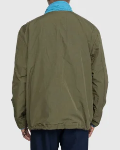 Vendbar Polar Fleece-Lynlasjakke Stal Bla/Morkegron