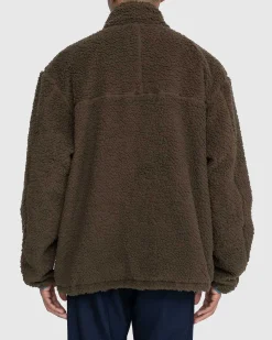 Vendbar Polar Fleece-Lynlasjakke Stal Bla/Morkegron