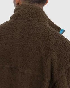 Vendbar Polar Fleece-Lynlasjakke Stal Bla/Morkegron