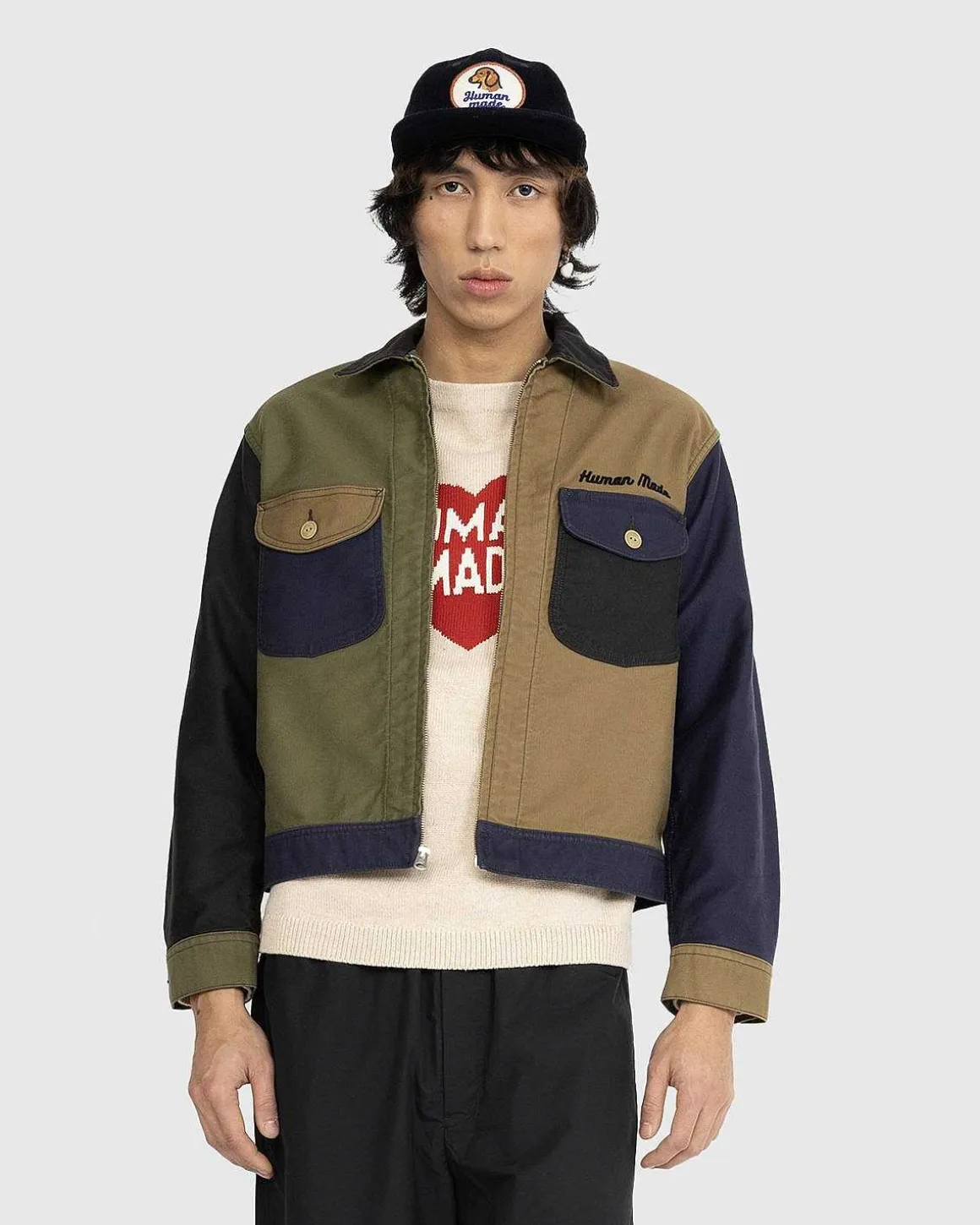 Zip-Up Arbejdsjakke Navy