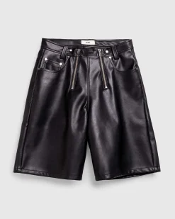 Zoran Eco Imiteret Laedershorts Sort