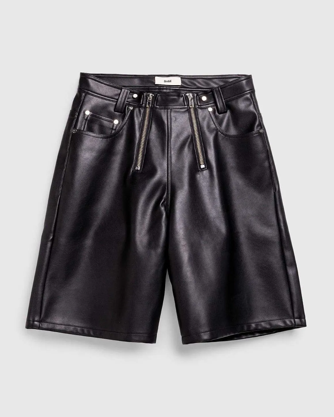 Zoran Eco Imiteret Laedershorts Sort